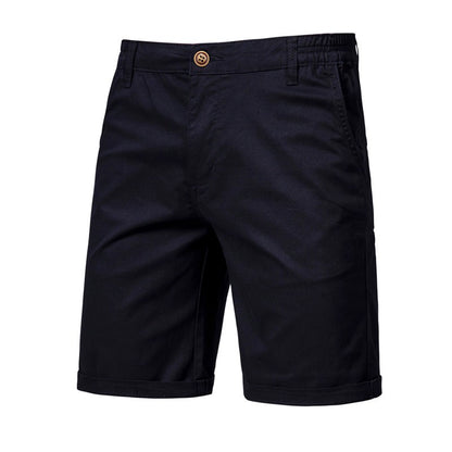 Men Summer Soild Cotton Shorts For Man Casual Business Shorts Elastic Waist Sport Beach Shorts Gym Running Shorts Male Clothing