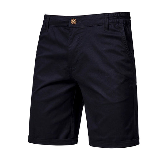 Men Summer Soild Cotton Shorts For Man Casual Business Shorts Elastic Waist Sport Beach Shorts Gym Running Shorts Male Clothing