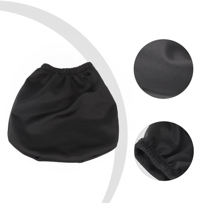 1Pcs Black Premium Cloth Headrest Cover For Car, Truck, SUV, Auto Universal Fit Interior Decorative Parts