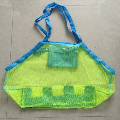 2PCS Beach Toys Mesh Bag Large Mesh Sand-Away Portable Tote With Convenient Hanging Hole Breathable Foldable Storage For Toys