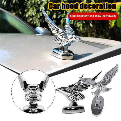 3D Carro Capô Dianteiro Capuz Águia Ornamento Emblema Automotivo Modificação Emblema Cobertura Decoração Acessórios Águia