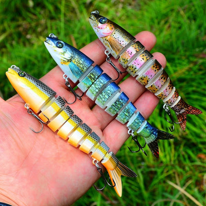Isca Artificial de Pesca Kit de Iscas Artificiais 13,5cm/19g para Tucunaré e outros peixes Sinking Swimbait Crankbaits Pesca Esportiva