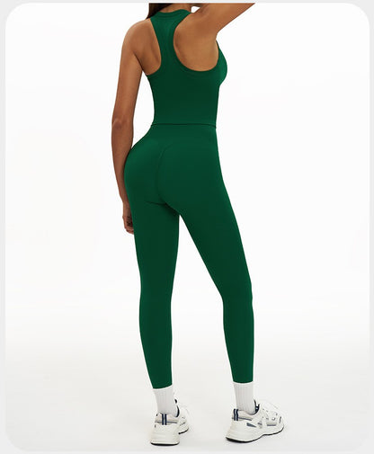 2 Pieces Women's Tracksuit Seamless Yoga Set Workout Outfit Sportswear Gym Clothing High Waist Leggings Fitness Bra Sports Suits