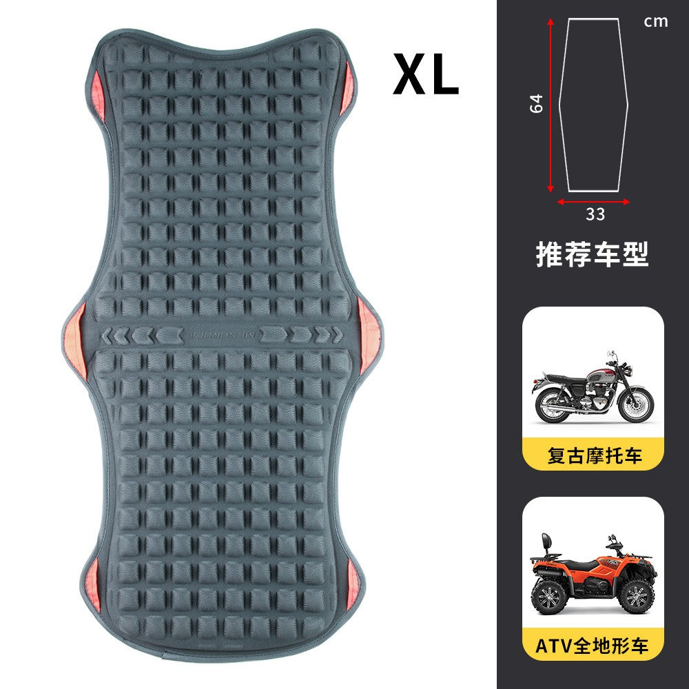 Almofada de Ventilação para Assento de Motocicleta, Absorção de Choque, Dissipação de Calor, Capa de Almofada de Assento com Proteção Solar para Veículo Elétrico