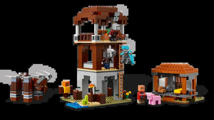 LEGO Blocos de Montar Meu Mundo Posto Avançado Predador e Blocos de Montar Clássicos Predador Brinquedos Presentes Infantis