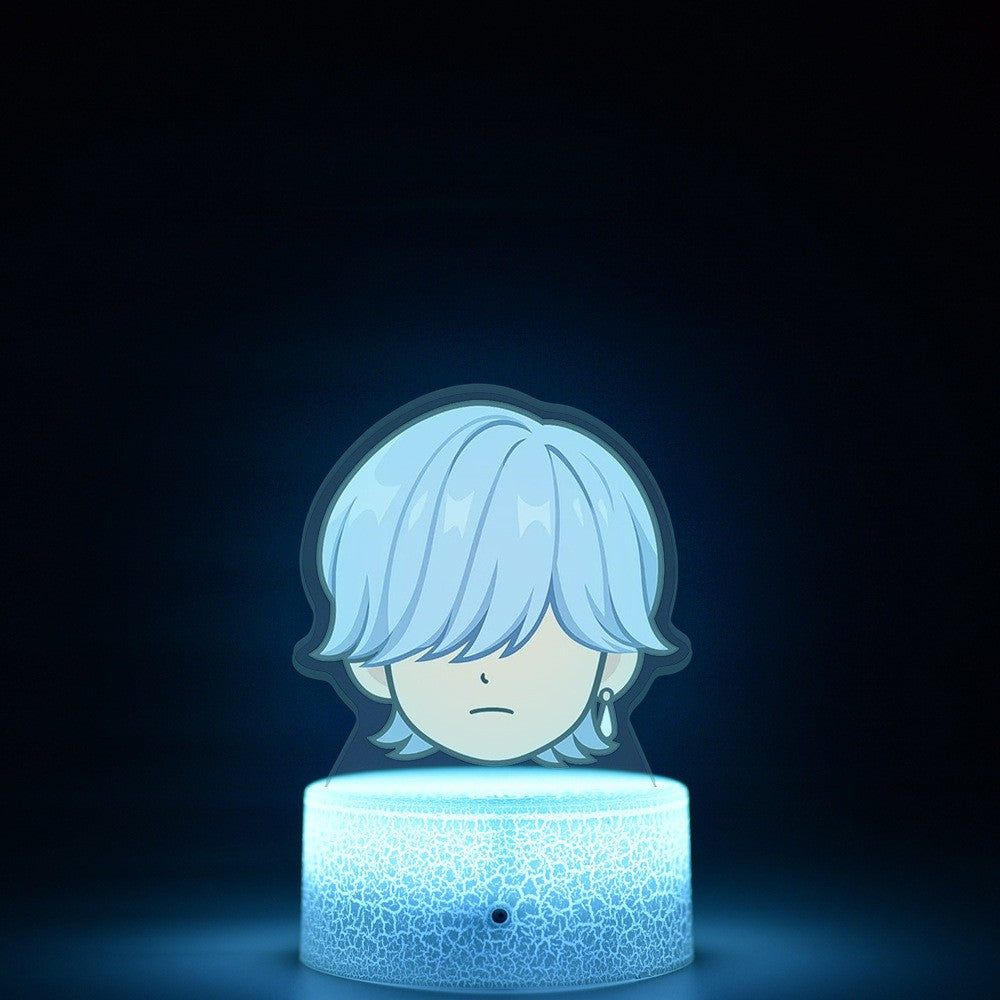 KPop K-POP Demon Hunters Kawaii Zoe Mira Rumi Saja Boys Superstar Monochrome Light Remote Control 16 Color Light Night Light