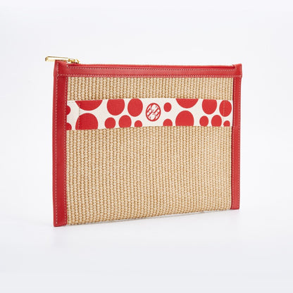 CHCH Handmade Woven Clutch Bag Ribbon Embellished Niche Style Clutch Bag