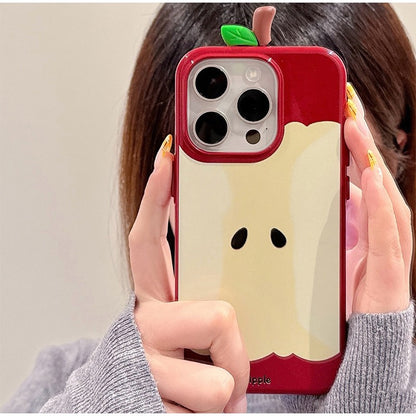 3D Apple Core Phone Case For Iphone 17/16/15/14/13 Pro Max Korean Style Anti Drop Anti Scratch Phone Case