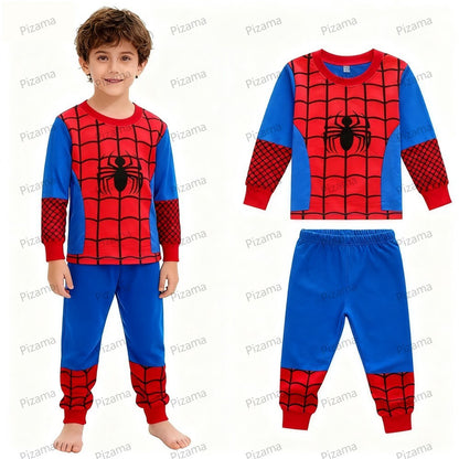 Autumn Winter 100 Cotton Full Sleeve Baby Minnie Mouse Pajamas Sets Children's Sleepwear Kids Pyjamas Pixar McQueen Kids Clothes