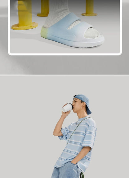 Li-Ning Unisex SOFT CLAP Slippers COMFOAM Rebound Breathable Lightweight LiNing Men Women Stylish Sandals AGAV017