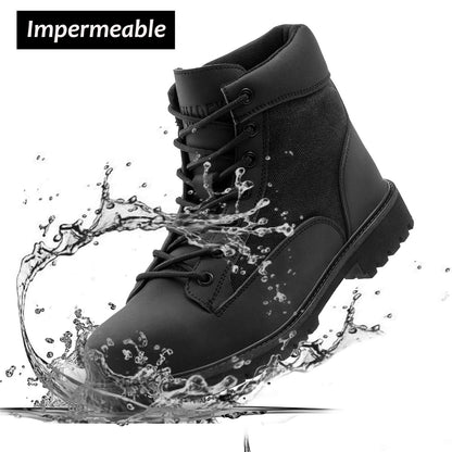 SUADEX Steel Toe Boots for Men Women Waterproof Indestructible Work Safety Boot Outdoor Protection Construction Shoes