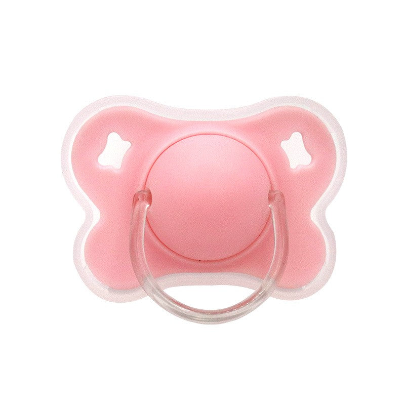 4-Color Silicone Baby Pacifier with Thumb & Round Nipple,Daily Use Flower Design Soother Pacifier with Cover for Kids