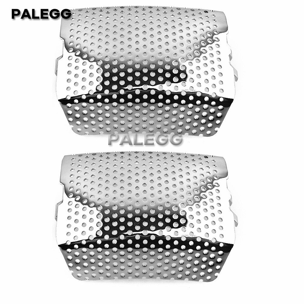 Conjunto de Inserções para Pinça de Freio Dianteiro Preto/Cromado para Motos Harley Touring Road King Electra Glide CVO Ultra Classic V-Rod