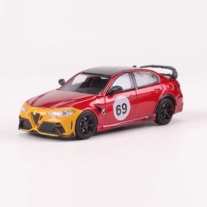 Diecast Original 1:64 Scale Alfa Romeo GTAm Miniature Simulation Alloy Car Model Collection Decoration Toy Gift Souvenir Display