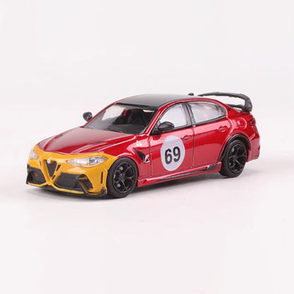 Diecast Original 1:64 Scale Alfa Romeo GTAm Miniature Simulation Alloy Car Model Collection Decoration Toy Gift Souvenir Display