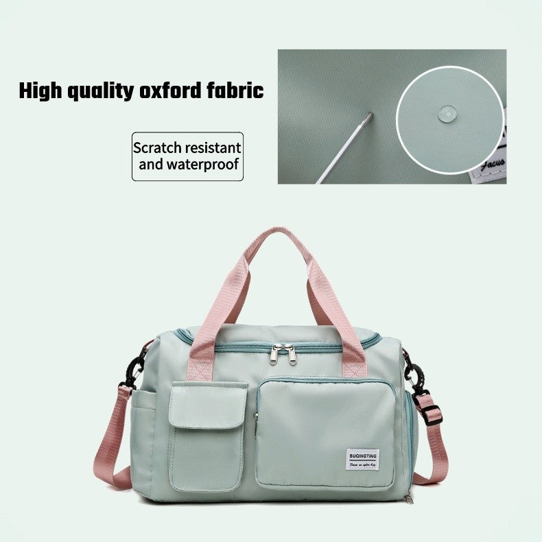 Womne's Travel Bags Handbags Gym Shoulder Bags Oxford Fitness Camping Trekking Bags Hiking Waterproof Outdoor Crossbody Bag