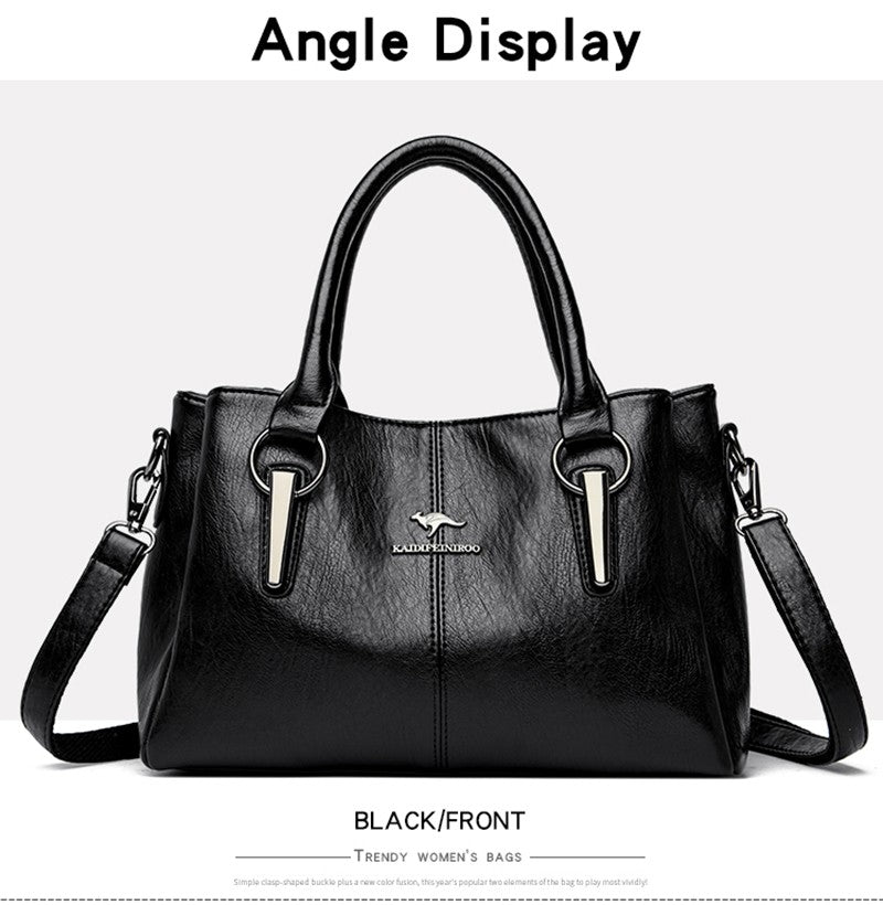 High Quality Cow Leather Ladies Handbags Fashion Luxury Female Messenger Tote Bags Women Genuine Leather Shoulder Crossbody Sac