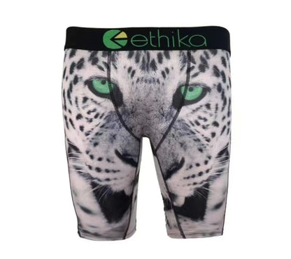 ETHIKA Sexy Fashion Print Men Underwear Boxer Cueca Male Panties Lingerie Man Underpants Panty Boxers Briefs Mens Shorts S-XXXL