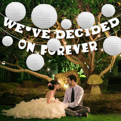 30Pcs/set White Paper Lanterns Chinese Hanging Round Lantern Lamp for Wedding Anniversary Birthday Party Decoration Christmas