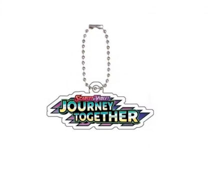 Chaveiro de acrílico de série completa para Mega Evoluções em inglês Sv10 Sv11 Sv9 151 Logotipo Anime Pingente de acrílico de decoração de bolsa