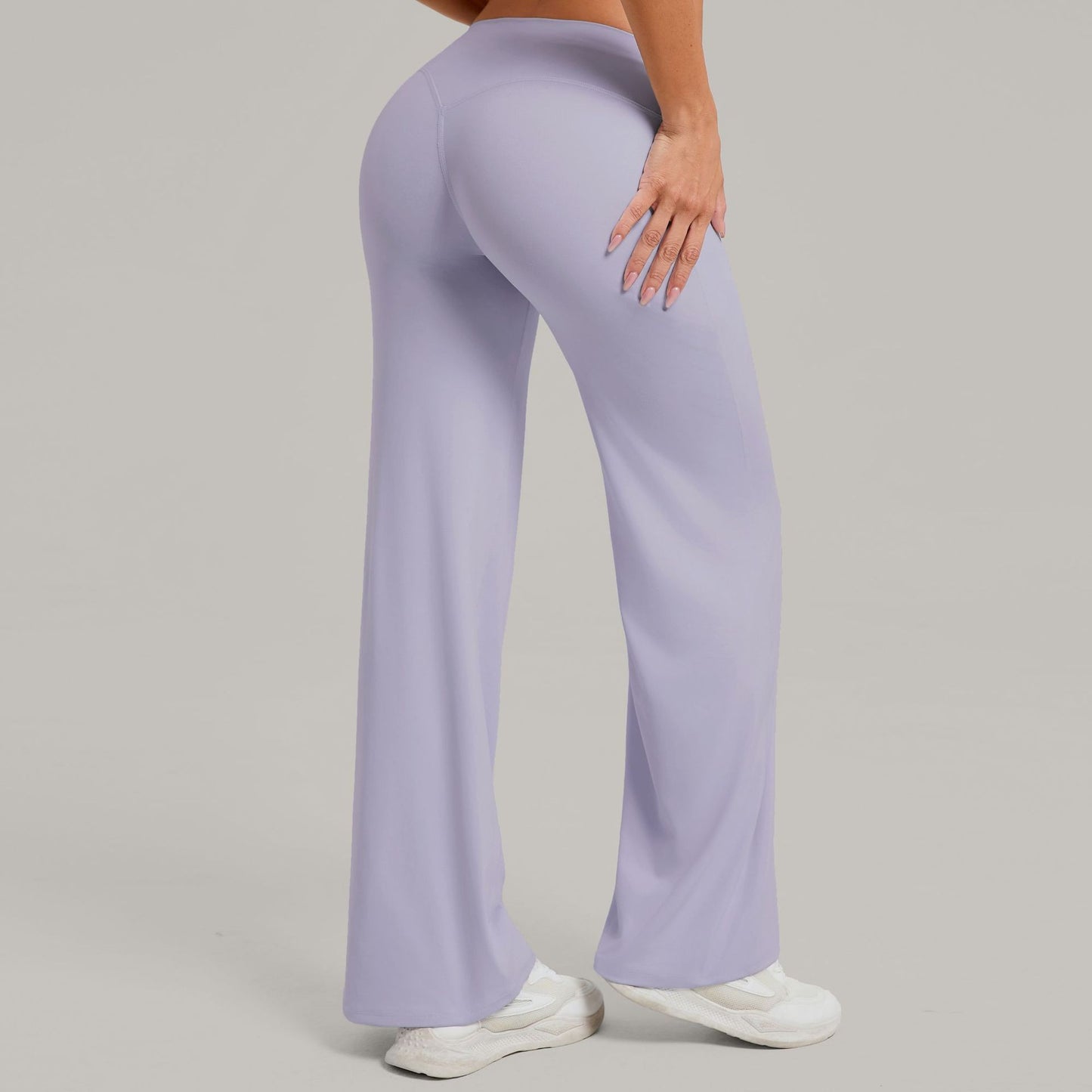Women's Pilates Straight Yoga Pants Versatile Loose Wide-Leg Running Sports Fitness Hip-Lifting Pants