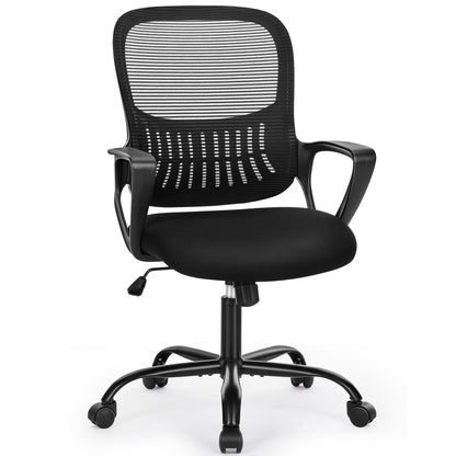 JHK Ergonomic Mesh Backrest Office Desk Chair Adjustable Height Computer Rolling Work Swivel Gaming Chairs With Wheels For Home
