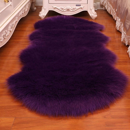 Imitation Wool Home Decor Long Hair Carpet Fluffy Shaggy Non Slip Soft Rugs Faux Fur Bedroom Mats Sheepskin Rug