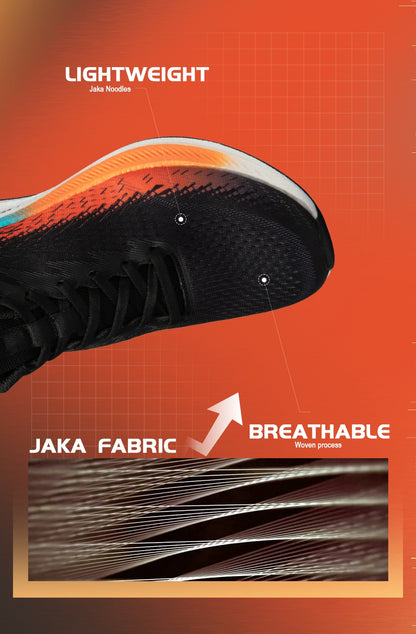 Baasploa Men Jogging Sports Shoes Carbon Plate Professional Cushioning Sneakers Male Outdoor Breathable Non Slip Running Shoes