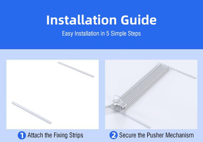 1-5pcs Automatic Beverage Pusher Supermarket Freezer Home Refrigerator Self-Sliding Track Organizer Cans Bottles Cola Drinks