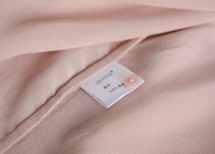 2025 Spring New Women's Silk Shirt Women's Long Sleeve 100% Mulberry Silk Blouse 16 MM White-collar OL Style Shirts For Women