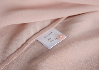 2025 Spring New Women's Silk Shirt Women's Long Sleeve 100% Mulberry Silk Blouse 16 MM White-collar OL Style Shirts For Women