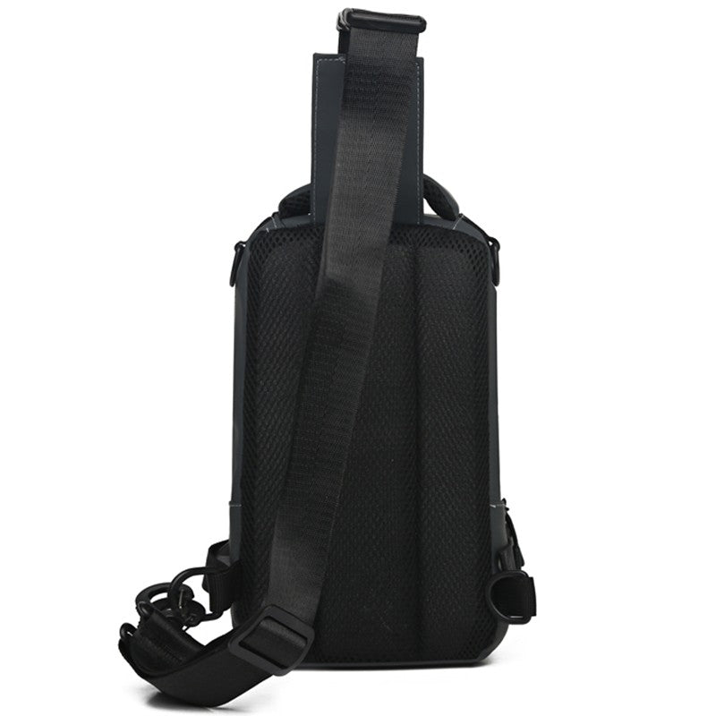 Men's dual-purpose crossbody and shoulder bag, multi-functional casual and versatile single-shoulder handbag, chest bag