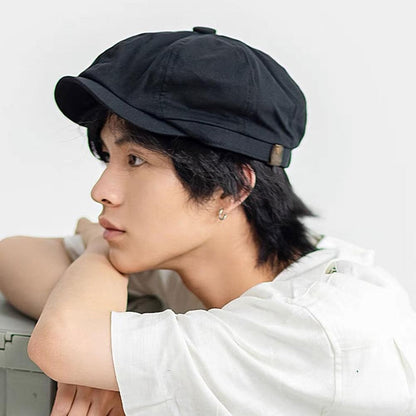 Men Retro Beret British Hat Wool Blend Vintage Herringbone Tweed Men Casual Newsboy Hat Flat Cap British Style Newsboy Cap 2026
