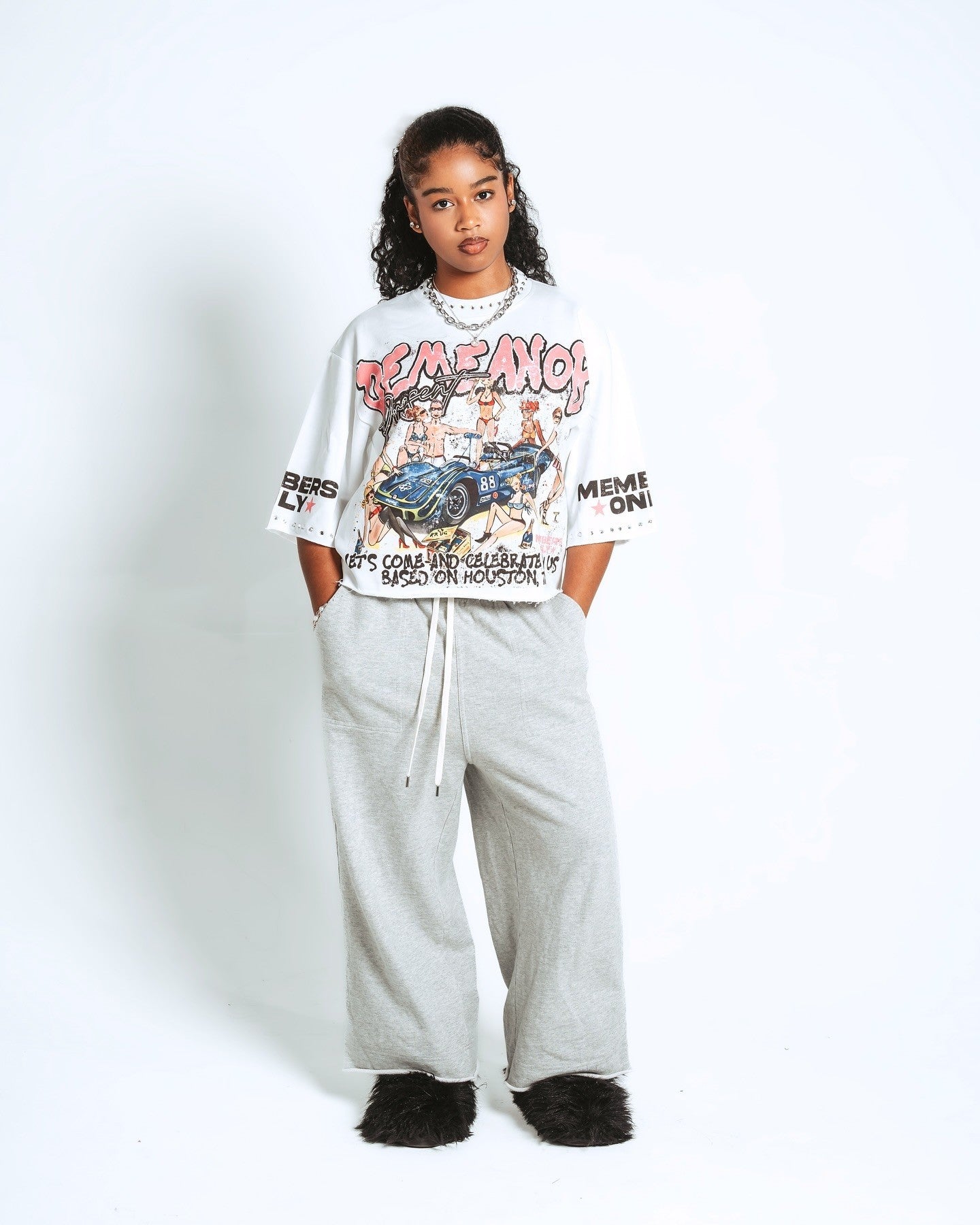 Womens Harajuku Klein Stone Embroidery Crop Tees Y2k Gothic Graphic Men Hip Hop Print Long Sleeves T Shirts Cotton Loose Tops