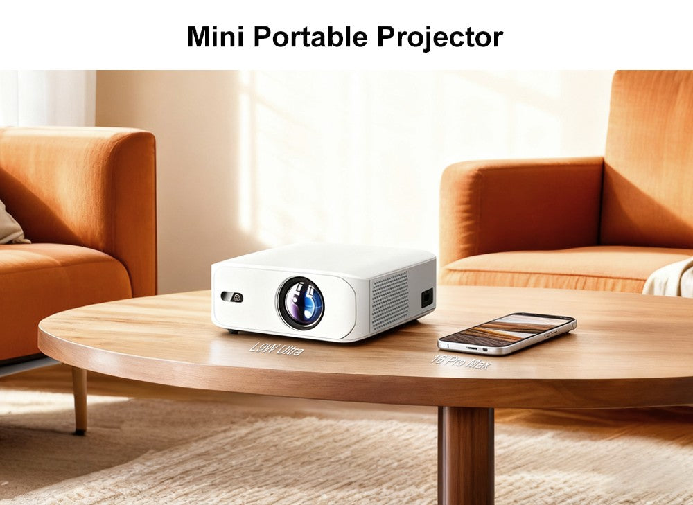 Projetor Android Touyinger L9W Ultra 4K Mini Projetores Full HD Cinema Vídeo Projetor LED Home Theater Beamer Tela Bluetooth