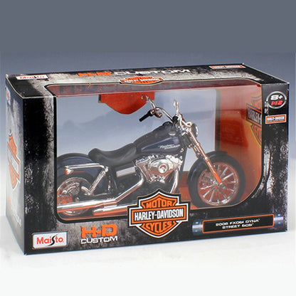 Maisto 1:12 2006 Harley FXDBI Dyna Street Bob Liga Modelo de Moto Simulação Metal Brinquedo Modelo de Moto de Rua Presente Infantil