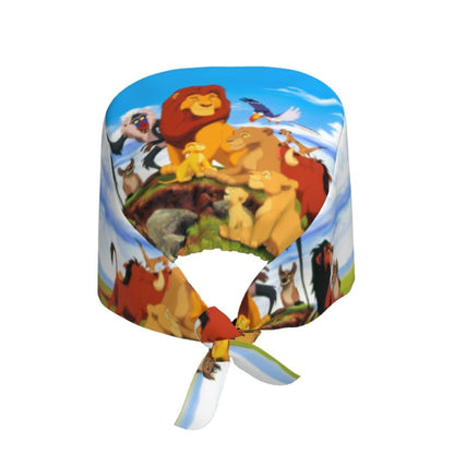 Boné cirúrgico personalizado O Rei Leão, divertido, para homens e mulheres, chapéu de esfoliação, gorro de enfermeira para dentista