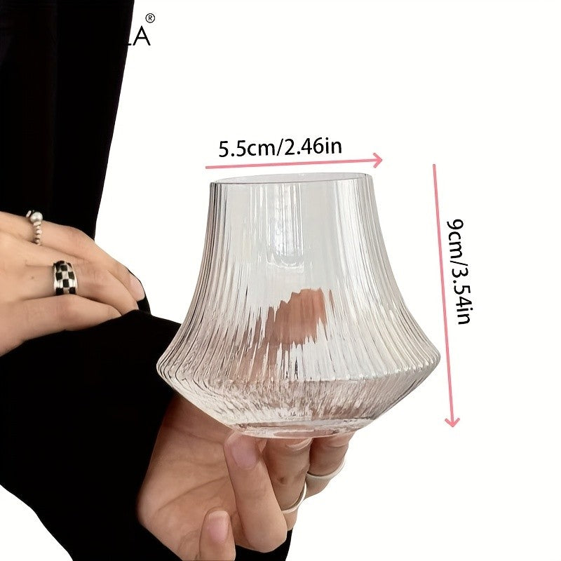 1/2PCS Vertical Cold Brew Coffee Cup Glasses Iced American Latte Water Cups Cold Drink Whiskey Glass for Coffee Lovers