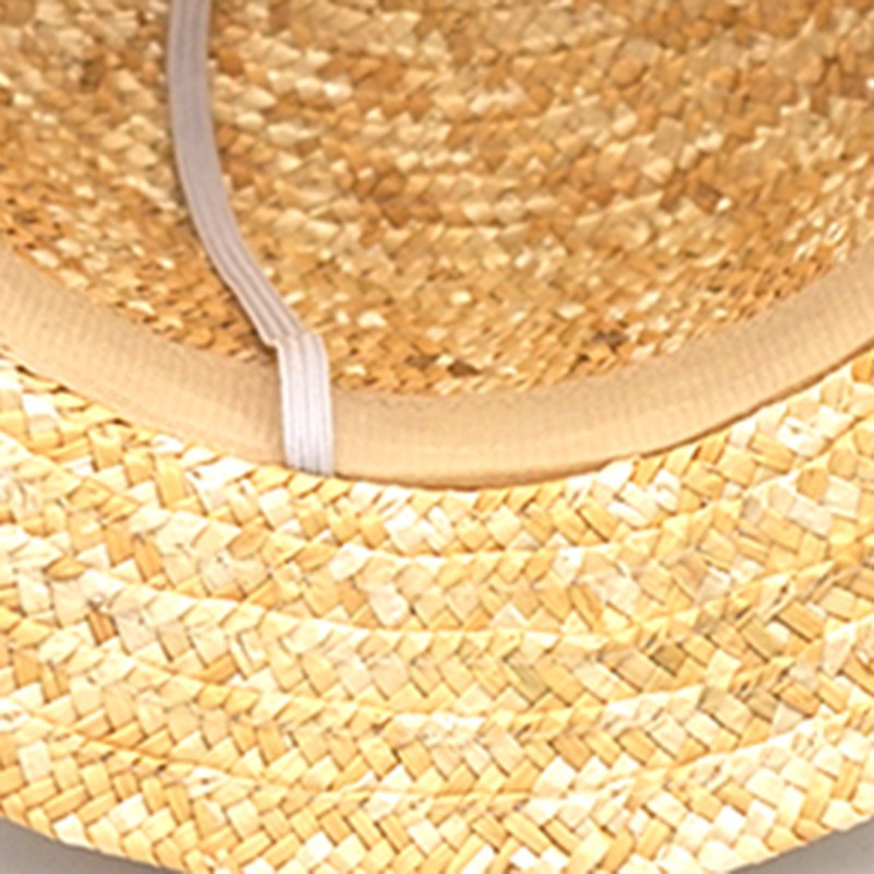 Summer Parent-child Bowknot Sun Hat Girls Straw Cap Kids Large Brim Beach Summer Boater Beach Ribbon Round Flat Top Cute Child