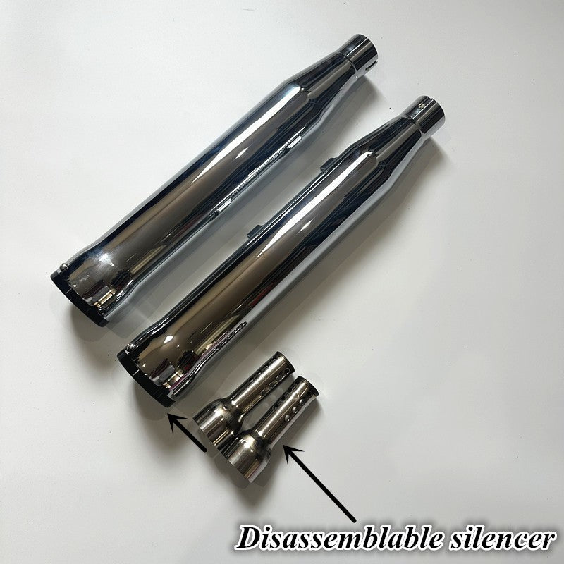 For Harley XL883 1200 X48 custom low bass cobra exhaust back section, cobra exhaust with detachable