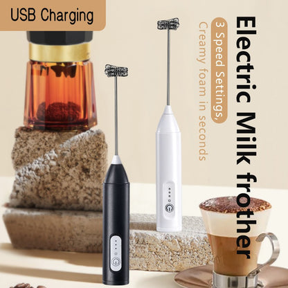 Espumadores de Leite Sem Fio Recarregável USB Elétrico 3 Velocidades Mini Liquidificador Portátil Batedor de Café para Ferramentas de Cozinha