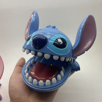Disney Stitch Bite Finger Toy, Funny Push Teeth Dentist Game, Anime Model Figure for Kids Baby, Christmas Birthday Gifts