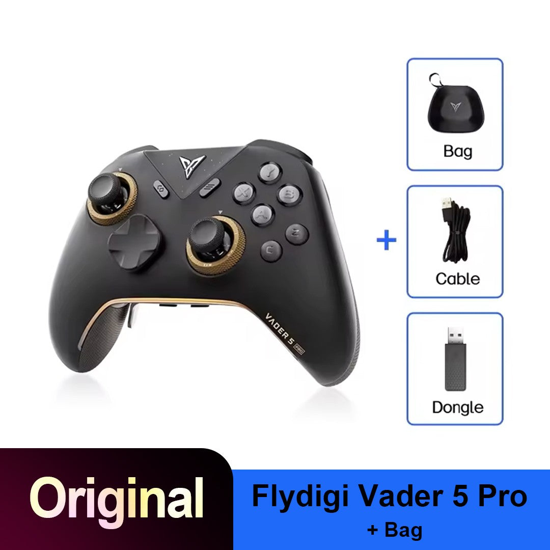Flydigi Vader 5 Pro V2 Wireless Controller 4ms Low Latency FORCEFLEX Joystick 8 Remappable Buttons for NS Mobile TV PC
