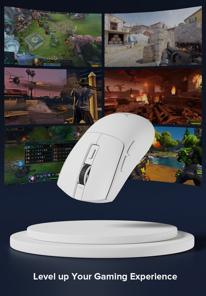 Delux M600 Series Wireless Gaming Mouse 52g Lightweight 2.4G Dual Mode Connection 26000DPI Macro Rechargeable Mice for PC Gamer