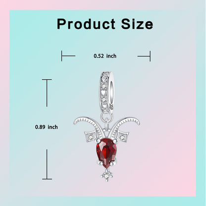 925 Sterling Silver Star Zodiac Signs 12 Constellation Pendant Fit Original Bracelet Making for Woman Jewelry Fashion Pendant