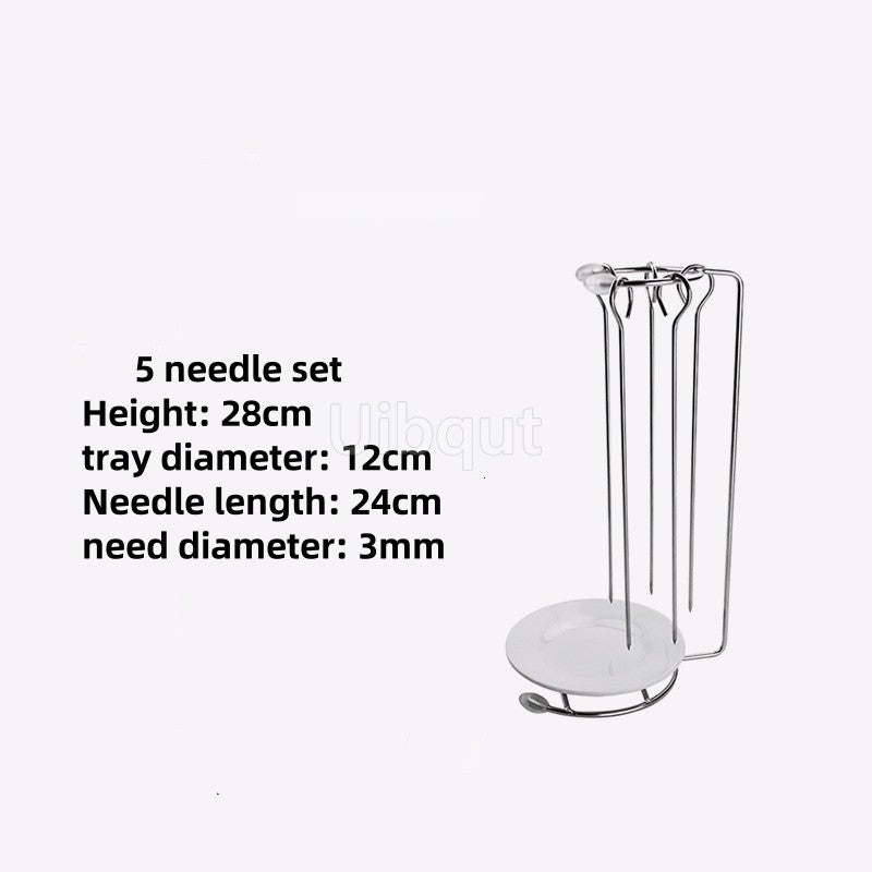 Kebab Barbecue Rack BBQ Cookware Roaster Rack Grill Vertical Stand Spanish outdoor BBQ Skewer Rack for Picnic Party Meat Sausage