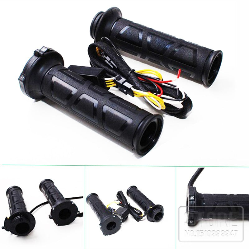 Novos Punhos Aquecidos Universais para Moto 22mm Punhos Moldados Aquecedores de ATV Ajuste de Temperatura Guidão Quente