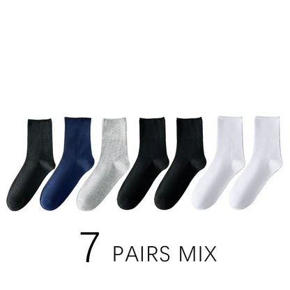 7 Pairs Man Non Binding Diabetes Socks Comfortable Breathable Socks Suitable For Elderly Man For Fat Feet Men Plus Size39-48