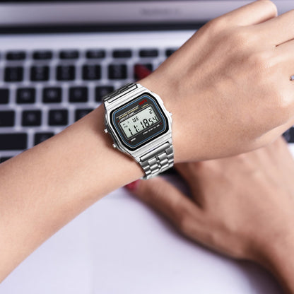 Unisex F91W Retro Men Women's Multifunction LED Digital Watch Stainless Steel Sports Wristwatches Ladies Electronic Wristwatch