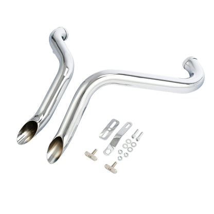 Motorcycle 1.75" Drag Pipes Exhaust For Harley Sportster XL 883 1200 Softail Dyna Touring 1984-2016